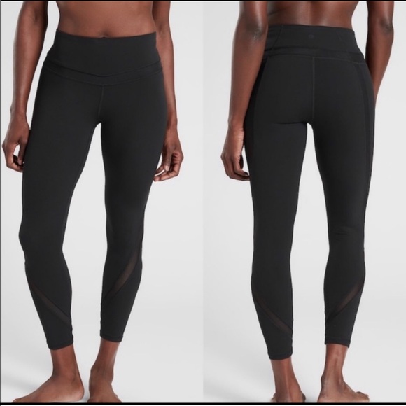 Athleta Pants - Athleta Elevation 7/8 Tights Powervita Black, XS